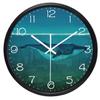 Whale And City Under The Sea Creative Design Wall Clock Environmental Protection Clock J4O2Y5