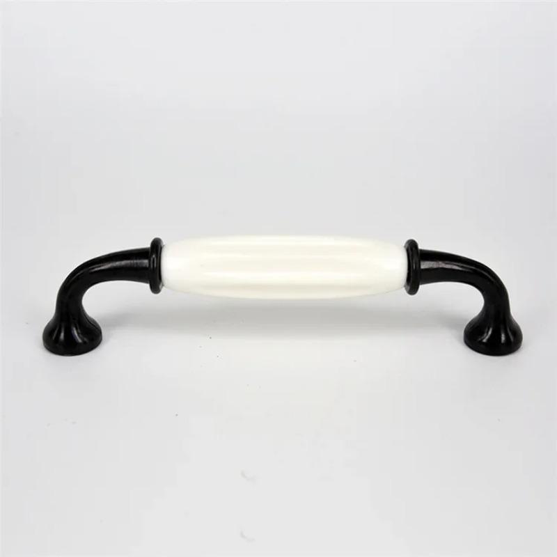 2PC Rural Style Plastic Handle Home Decoration Wardrobe Door Cabinet Handle Simple Furniture Drawer Handle