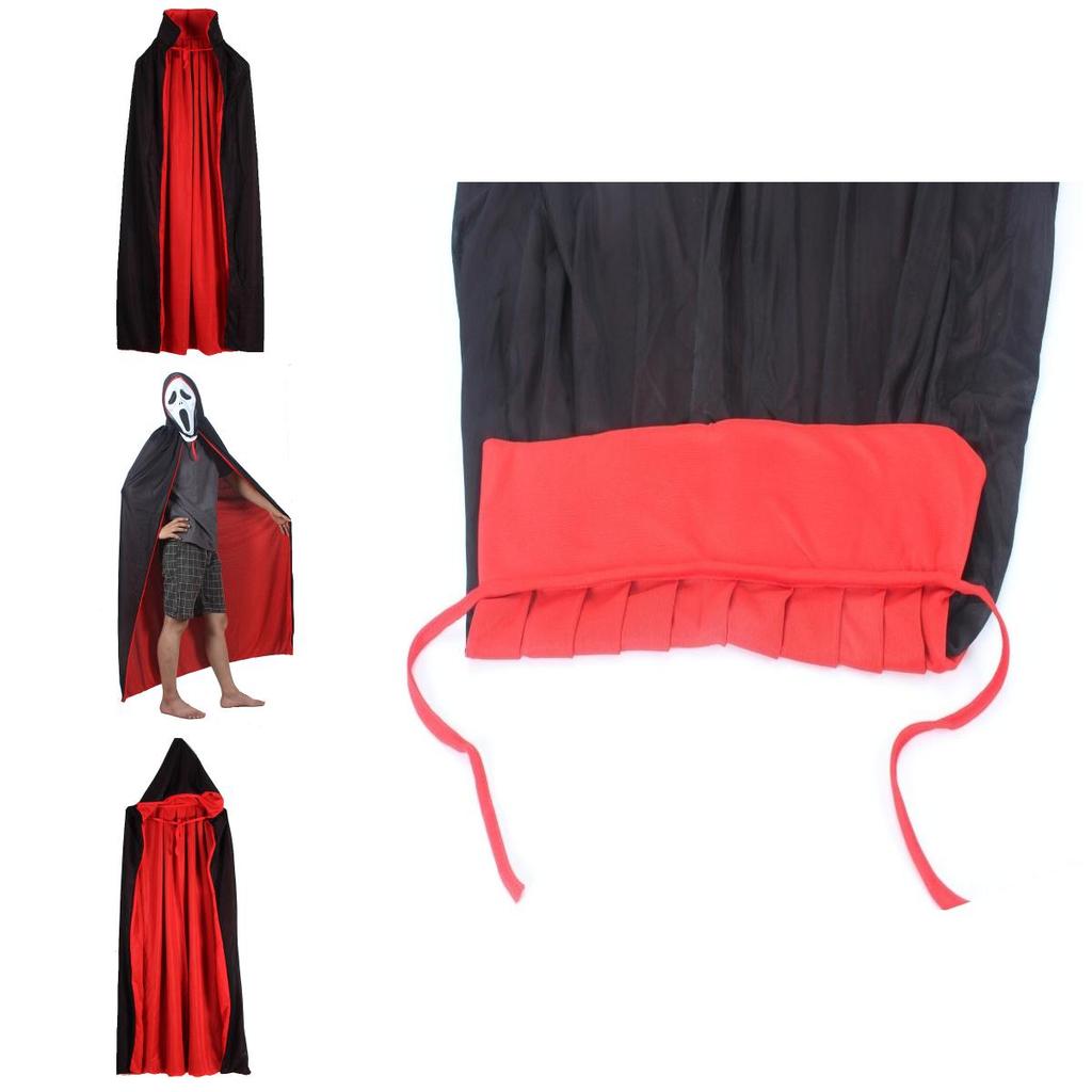 Mantello da Vampiro in Poliestere di Alta Qualità Ideale per Costumi Cosplay da Strega Mago