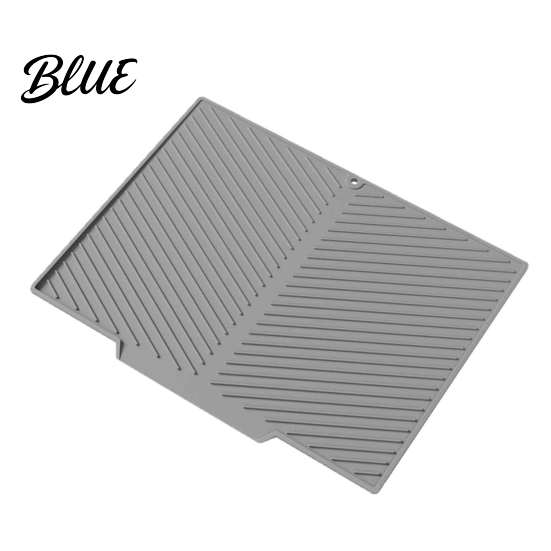 Large Dish Rack Heat Resistant Drying for Mat Tray Silicone Kitchen Counter Non-Slip Drain Easy to Clean Board Pad