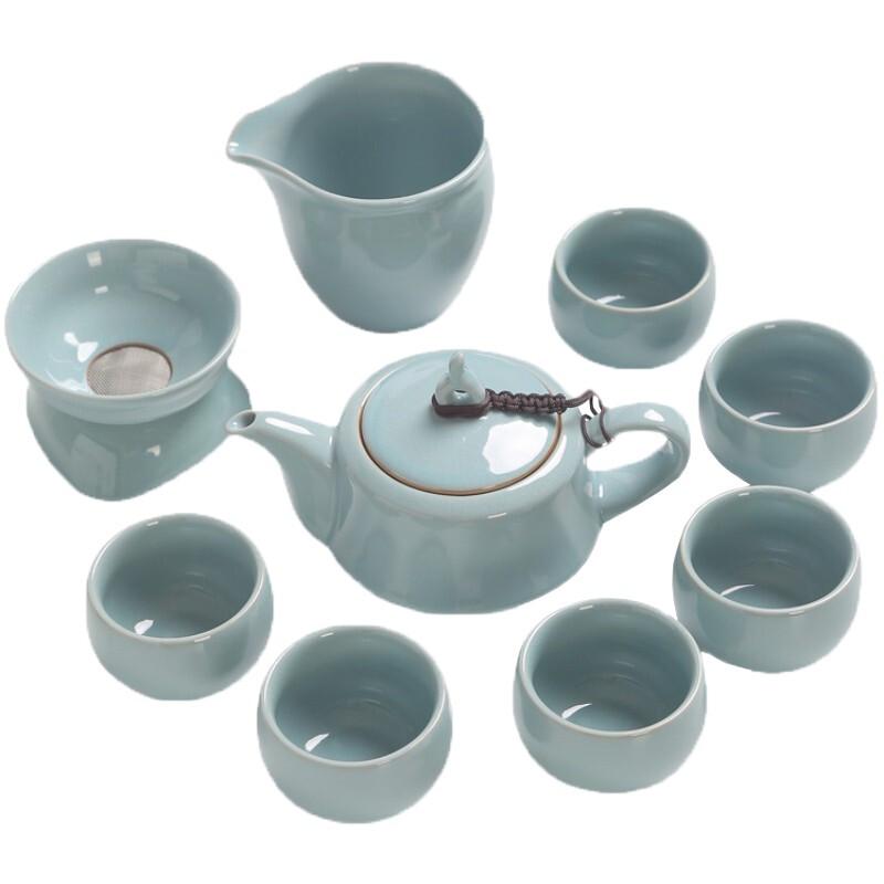 

DARUNYAO Golden Brick Style 10-Piece Gongfu Tea Set