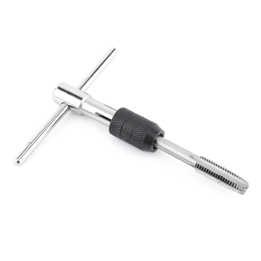 6pcs Set Screw Tap & T shaped Wrench Threading Tapping Hand Tool Kit