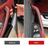 Pro BMW řady 5 G30 G38 2018-2023 Carbon Fiber Black Vnitřní panel dveří Kryt táhla Ochranná lišta