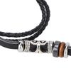 Retro Sports Watch Band Metal Beads Leather Wrist Watch Strap Replacement for   5 4