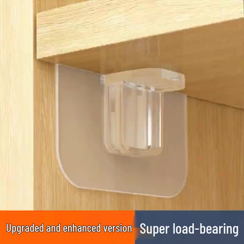 Nail-Free Right Angle Shelf Support Bracket for Wardrobes and Cabinets