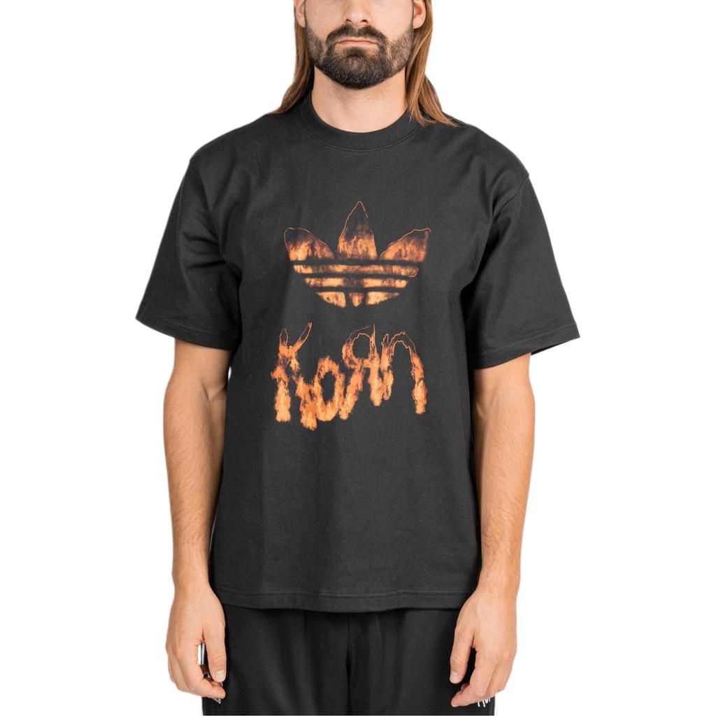 adidas X KoRn Tee Black Unisex Streetwear IN9098
