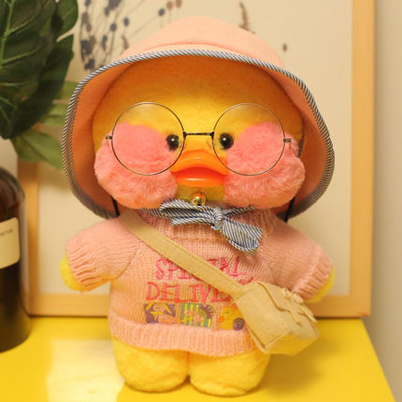 30cm Cute Yellow Lalafanfan Duck Plush Toys Kawaii Soft Stuffed Animal Doll Birthday Christmas Creative Gifts For Girl Children