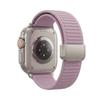For Apple iWatch 8/9: Mountain Texture Magnetic Loop Silicone Band S11