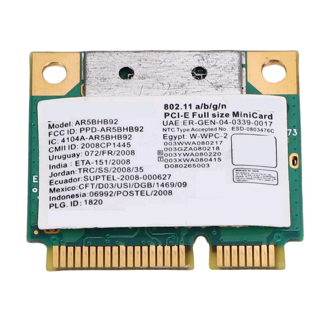 AR5BXB92 AR9280 2.4GHz 5GHz Dual Band PCIE WiFi Card PCI Express Laptop Network Card 300Mbps High Speed for Win for
