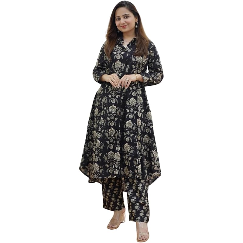 Leriya Fashion Ethnic Co Ord Set for Women Western Wear | Kurta Set for Women | 2 Piece Kurta Set | Kurta with Pant for