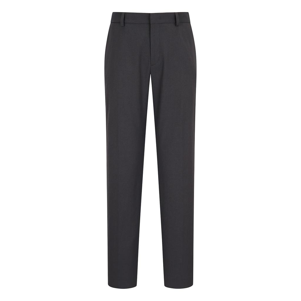 FERRAROMILANO Cotton Blend Stretch Slacks Charcoal (Am0Fbps10138)