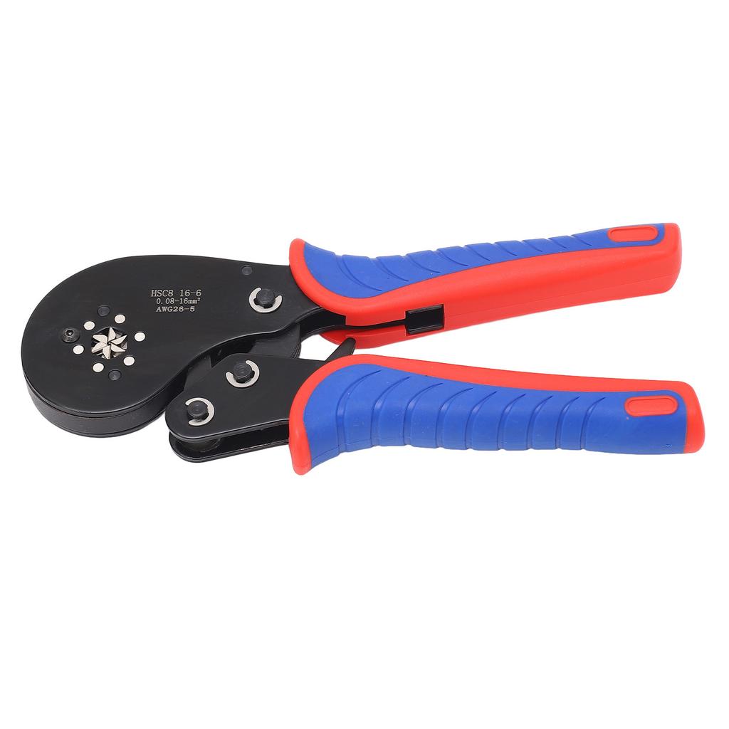 HSC8 16‑6 Ferrule Crimping Tool 0.08‑16mm² Anti Slip Handle High Precision Wire Crimper Pliers for Industrial Electrical