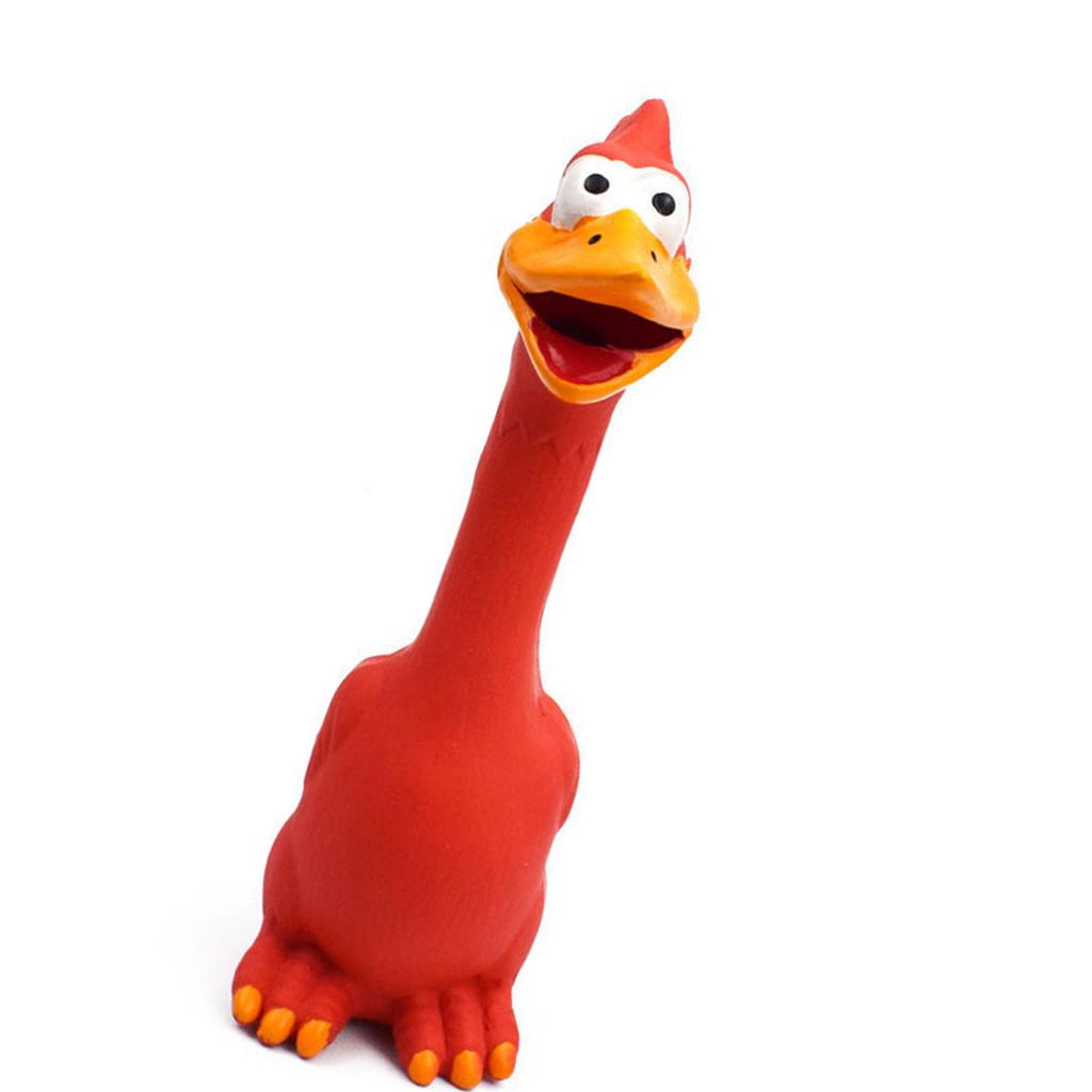 Dog Screaming Chicken Toy Interactive Bite Resistant Squeeze Sound Chicken Toy for Small Medium Large Dogs