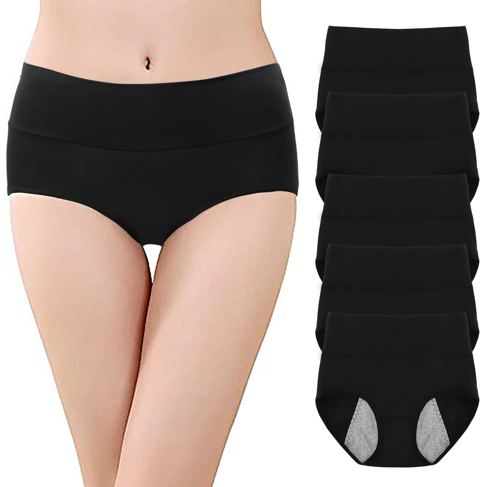 

Sanitary Set of Period Security Period Period Cotton High Waist Leak Large Day and Night Waterproof Period Sanitary Products Certificate M [Bezioner]