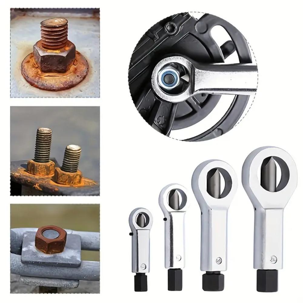 Nut Splitter Breaker Remover Extractor Tools Durable 9-12mm 12-16mm 16-22mm 22-27mm Hand Tool Set Nut separator DIY use