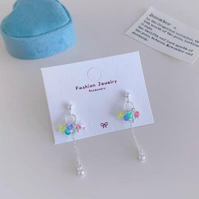 Old And Beautiful~ Fringed Earrings Niche Long Flower Butterfly Stud Earrings Exquisite Versatile Light Luxury Ears