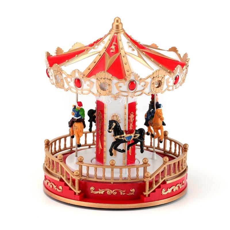 New Illuminated Carousel Music Box, Music Box, Christmas Gift, Christmas Decoration, Children's Gift