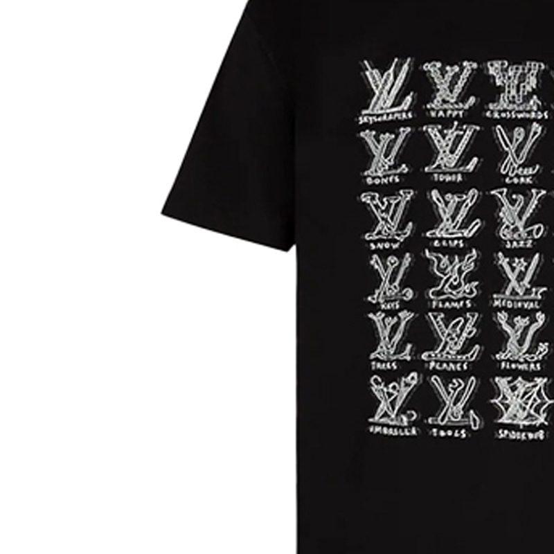 Louis Vuitton T Shirt Men's Black 1A8GV6