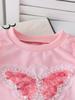 Girls' Cute Casual Sports Hoodie & Pants Set - Stylish Long Sleeve Two-Piece Outfit for Spring & Autumn