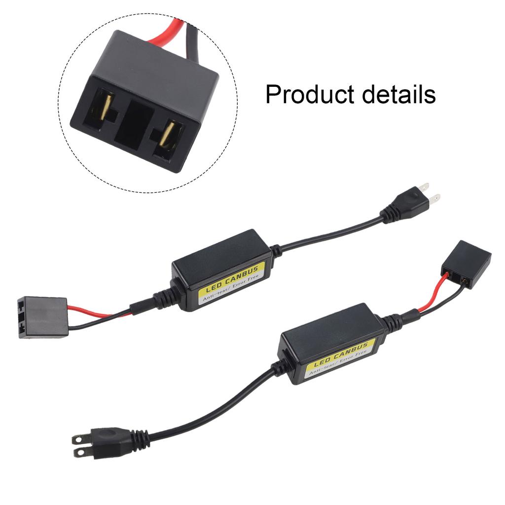 2pcs H7 LED Canbus Der Resistor for Fixing LED Headlight Turn Off When Engine Starts and Related Electrical Anomalies