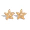 Simulated Starfish Ear Studs Summer Beach Ear Jewelry Exquisite Small Star Earring  for Women