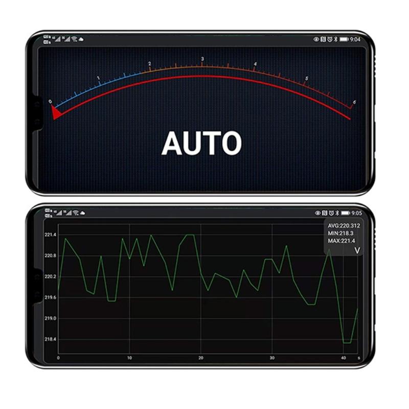 Wireless Connection Digital Multimeter Auto Ranging Tester Measure Voltage Current Resistance with True RMS Accuracy