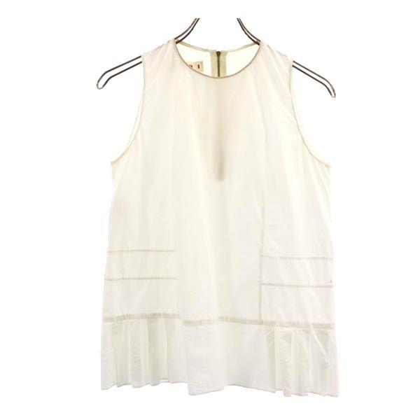 

MARNI Без рукавов Крой 38 Белая система Принт на спине Женский Б/у