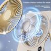 5-Speed Adjustment Portable Desktop Fan Ultra Slim Design Table Air Cooler  Travel