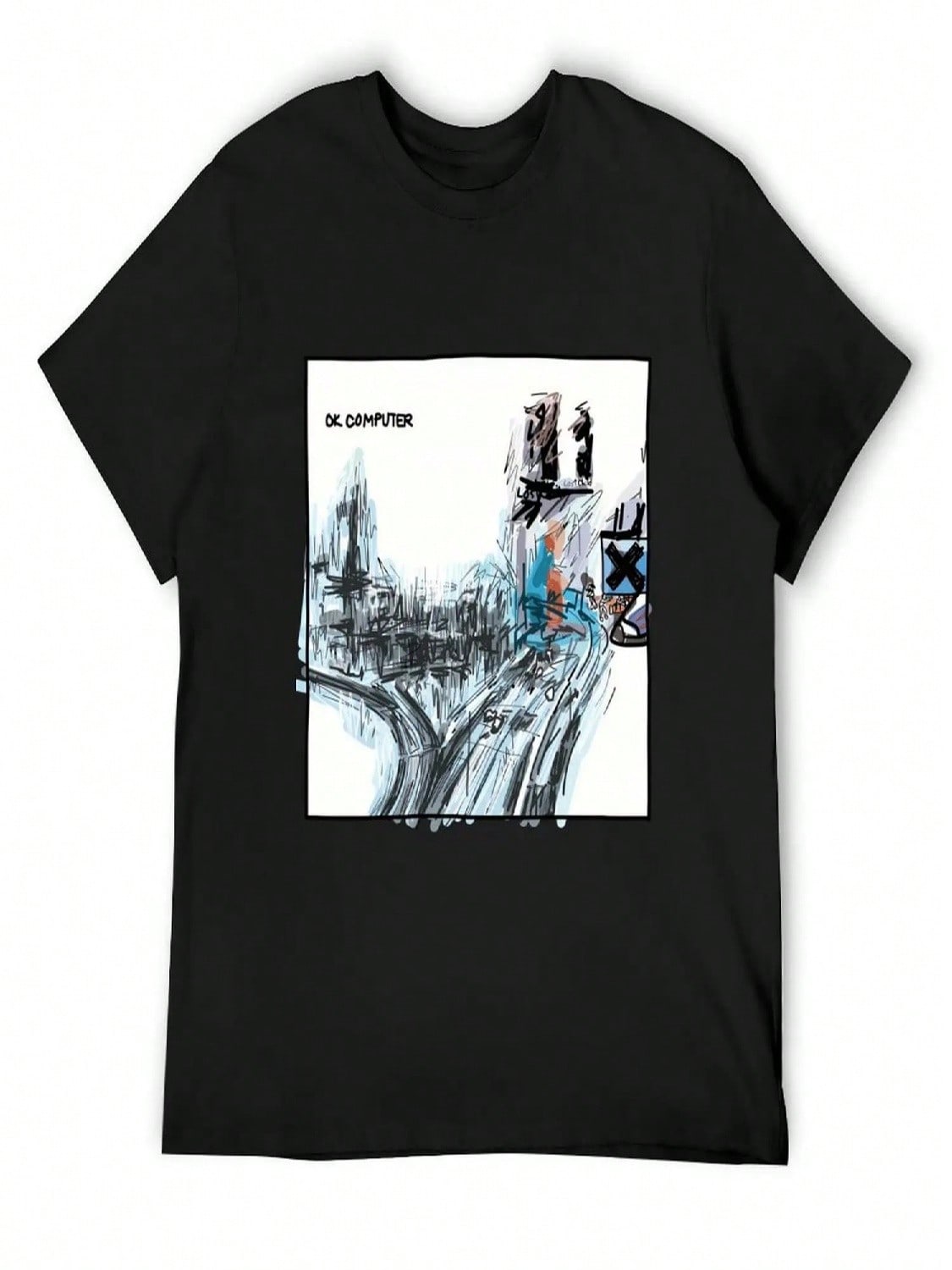 Ok Computer T-Shirt Tops Custom Shirt Plus Size Clothes Shirts unisex S разноцветный