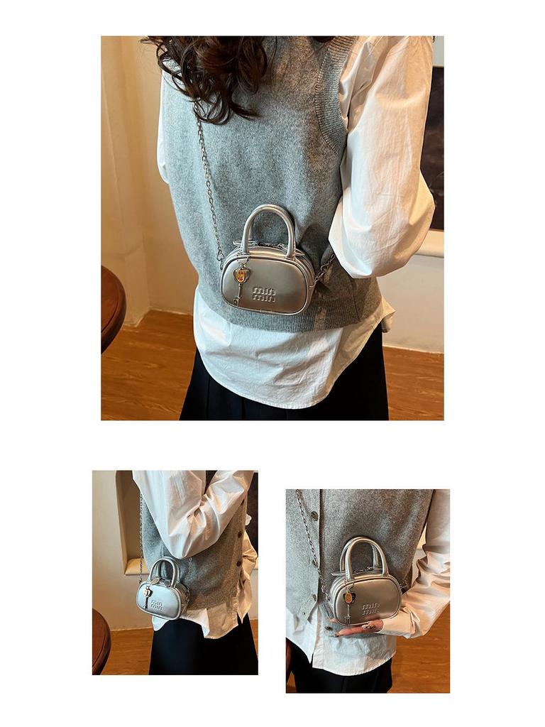 2025 Frühling Damen Stilvolle Mini-Handtasche - Schlichte, vielseitige Umhänge- & Schultertasche