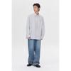 Customellow White Oversized Fit Stripe Shirt C9sam26203whx