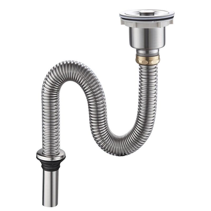 Honggong Stainless Steel Kitchen Sink Drain Pipe Kit