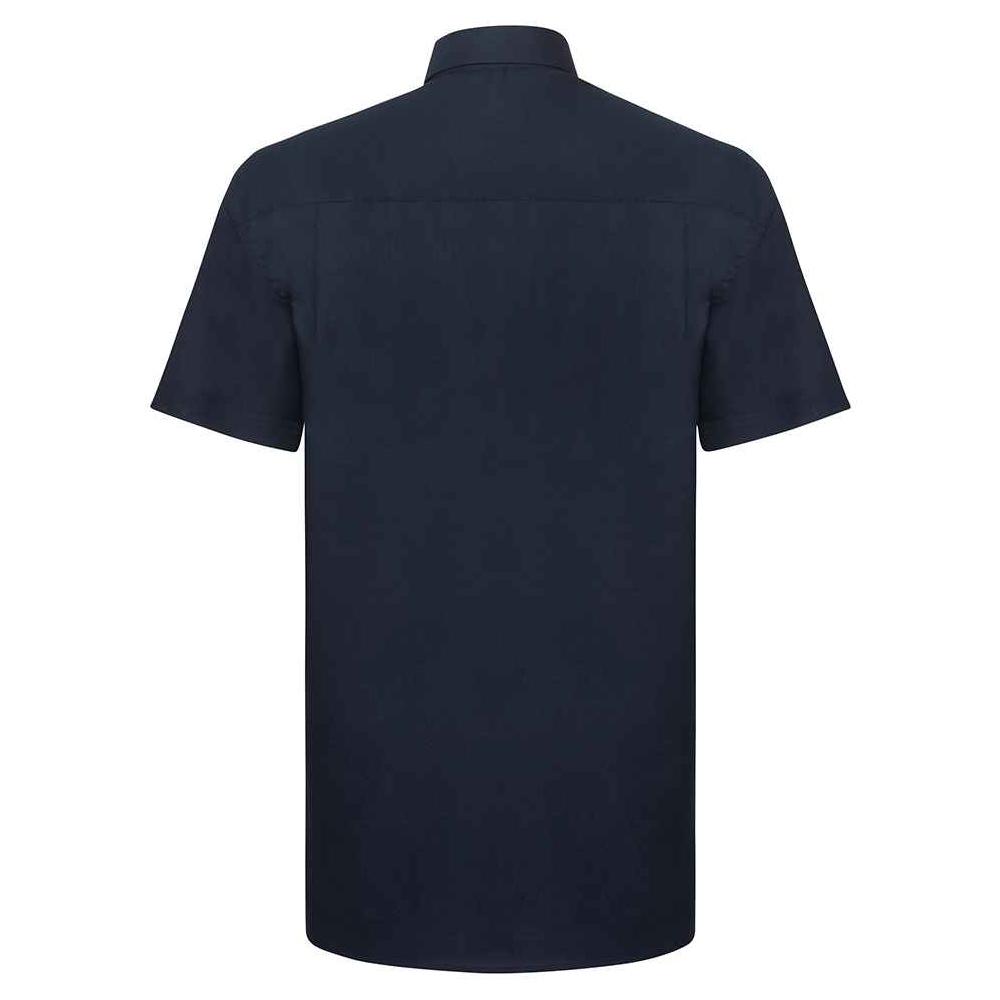 Russell Collection Mens Classic Oxford Short-Sleeved Shirt