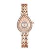 Trendy Women's Quartz Waterdrop Diamond-Set Luxury Artistic Wristwatch