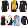 Maglia da Ciclismo da Uomo a Manica Lunga Asciugatura Rapida Traspirante per Outdoor Mountain Bike Moto Maglietta Girocollo