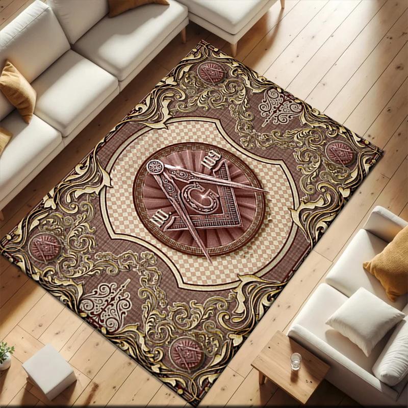 2026 New Style Illuminati All-Seeing Eye Carpet Rug for Living Room Bedroom Home Sofa Decoration,Kids play Non-slip Floor Mat