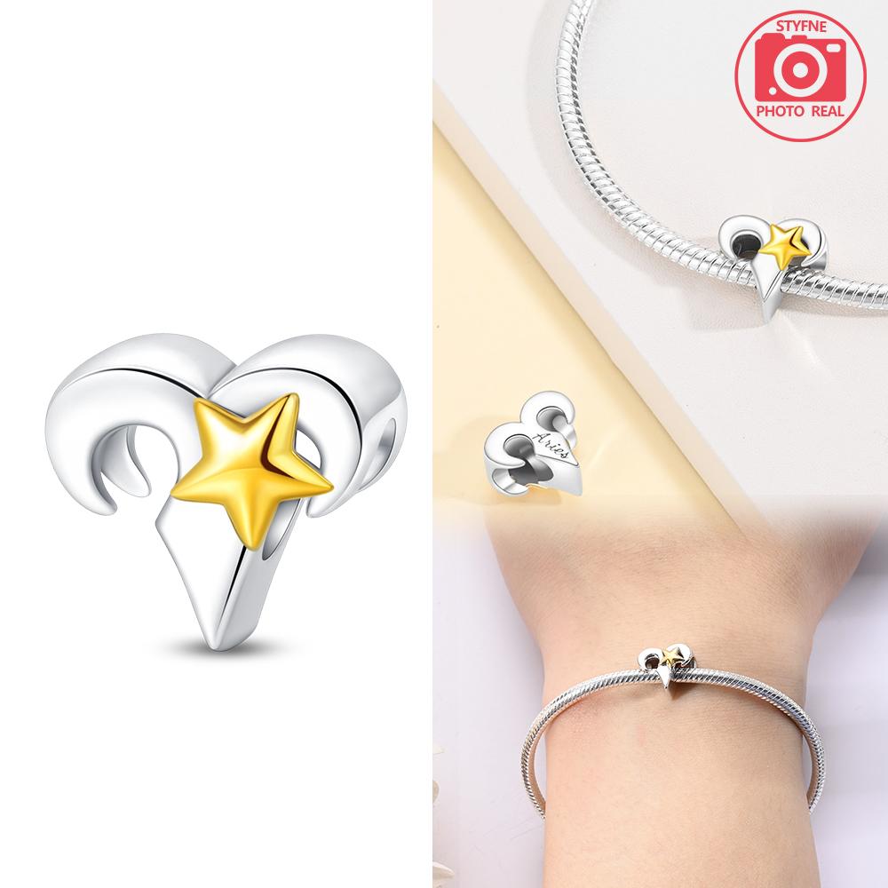 

White Twelve zodiac Bead Components Copper Metal Colors Designed For Charm Bead Components Copper Metal Colors Authentic Original Bracelet High