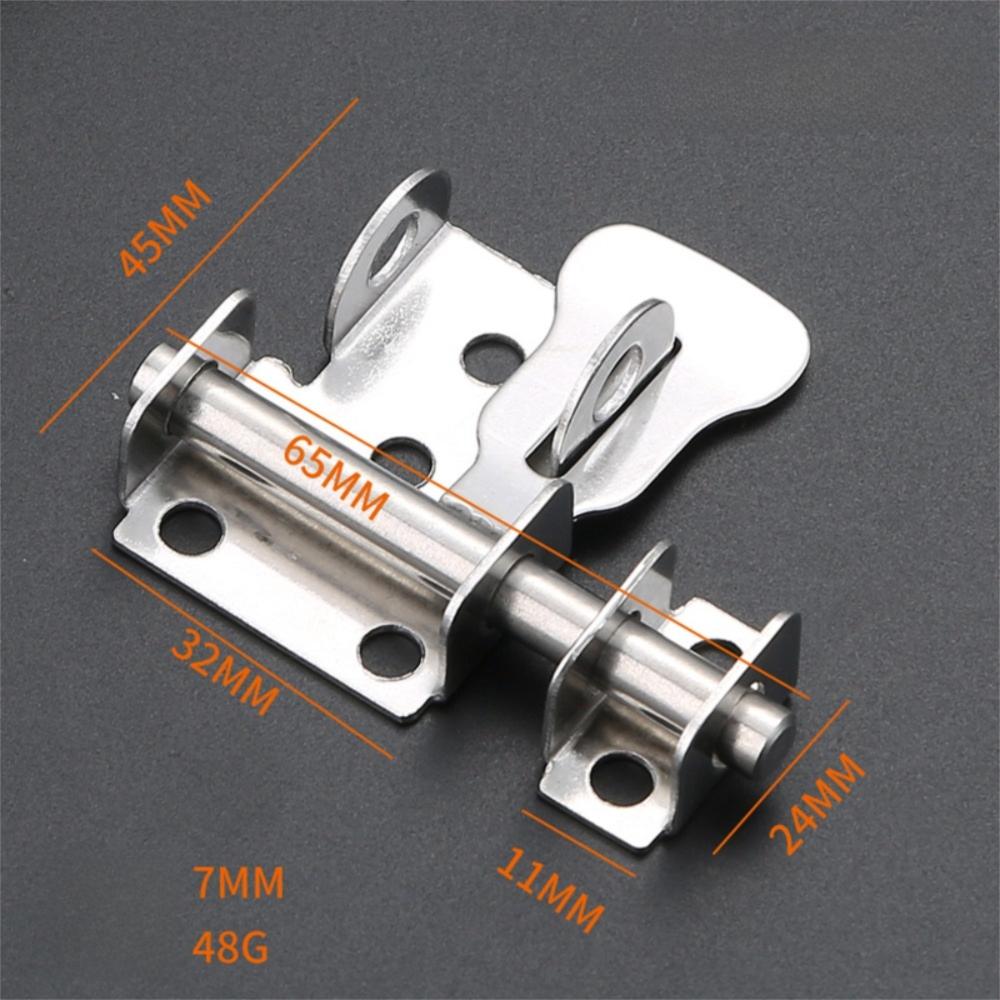Stainless Steel Door Latch Gate Safety Lock Sliding Mechanism Sliding Bolts Latch Toilet Door Lock Easy Installation Hasp Lock