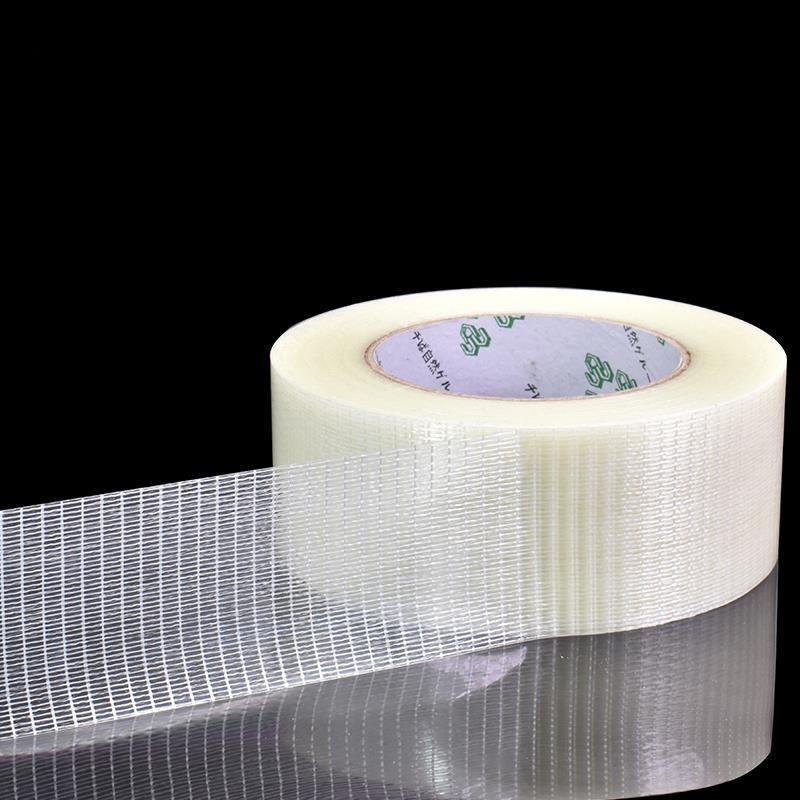 25M Grid Fiber Tape Toy Airplane Model Super Strong Mesh Single-Sided Tape Wear-Resistant Glass Fiber Strong Reinforced tapePinstriping Tape 3