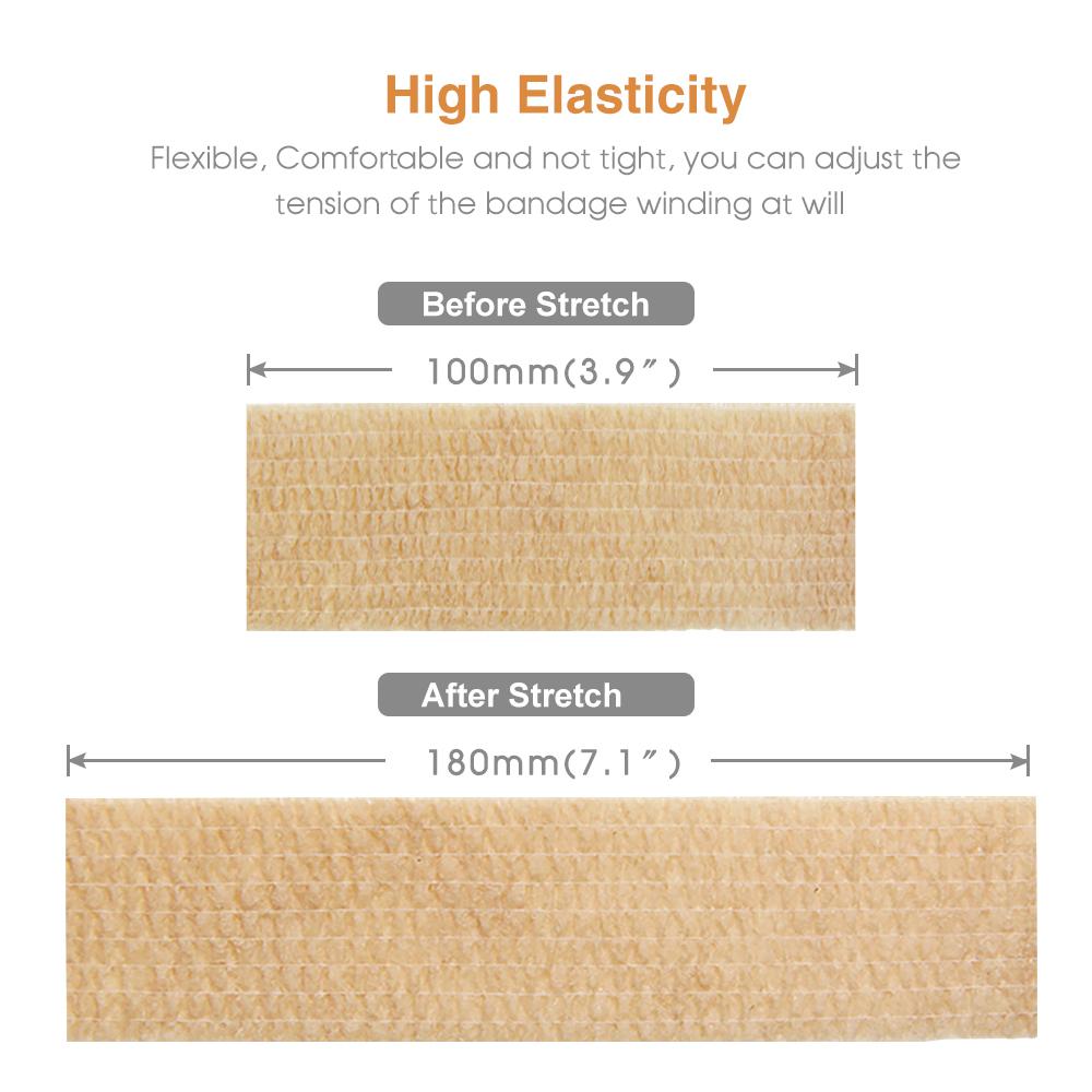 24 Pieces Elastic Bandage Tapes Athletic Tape Elastoplast Sports Recovery Strapping Gym Waterproof Muscle Relief Finger Ankle