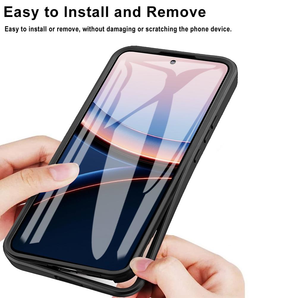 360 Celotělový Průhledný Kryt Přední+Zadní Pro Xiaomi Mi Poco F7 Pro PocoF7 Poko Little F7 Ultra 5G Silikonový Nárazuvzdorný Kryt