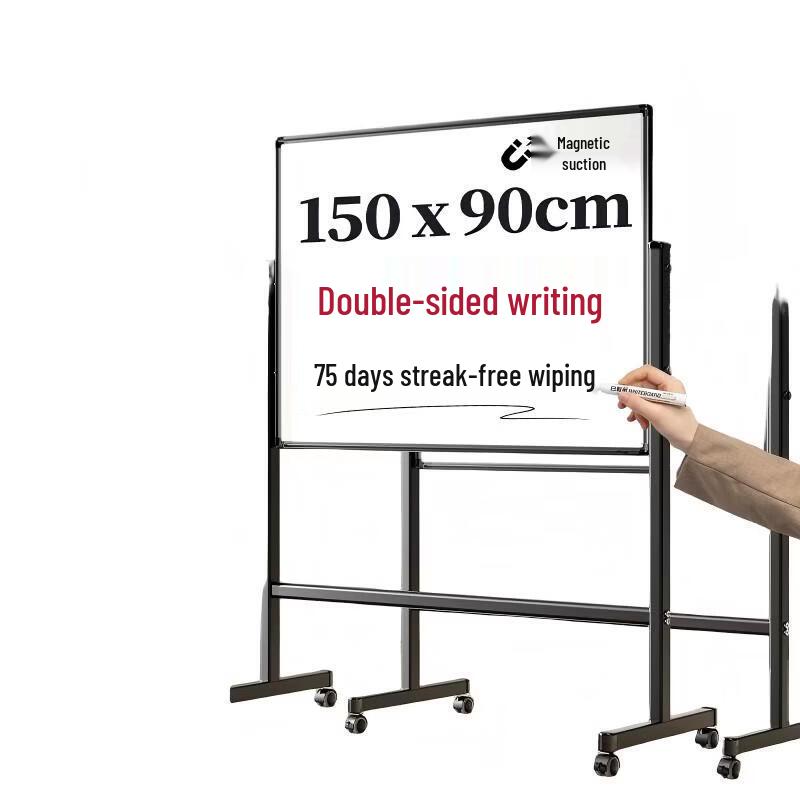 Deli 150x90cm Double-Sided Mobile Stand Whiteboard