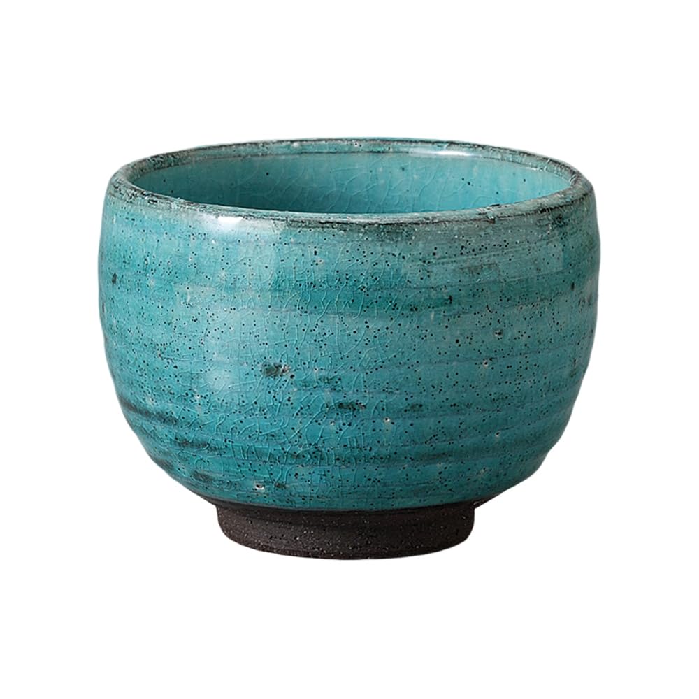 Ippuku 10 X 7 Blue Ippuku Matcha Cafe Mino Made In Japan Ale-net Bowl, Teacup, Cm, 320cc, Powder-glazed Bowl, Bowl, Bowl, Ware,
