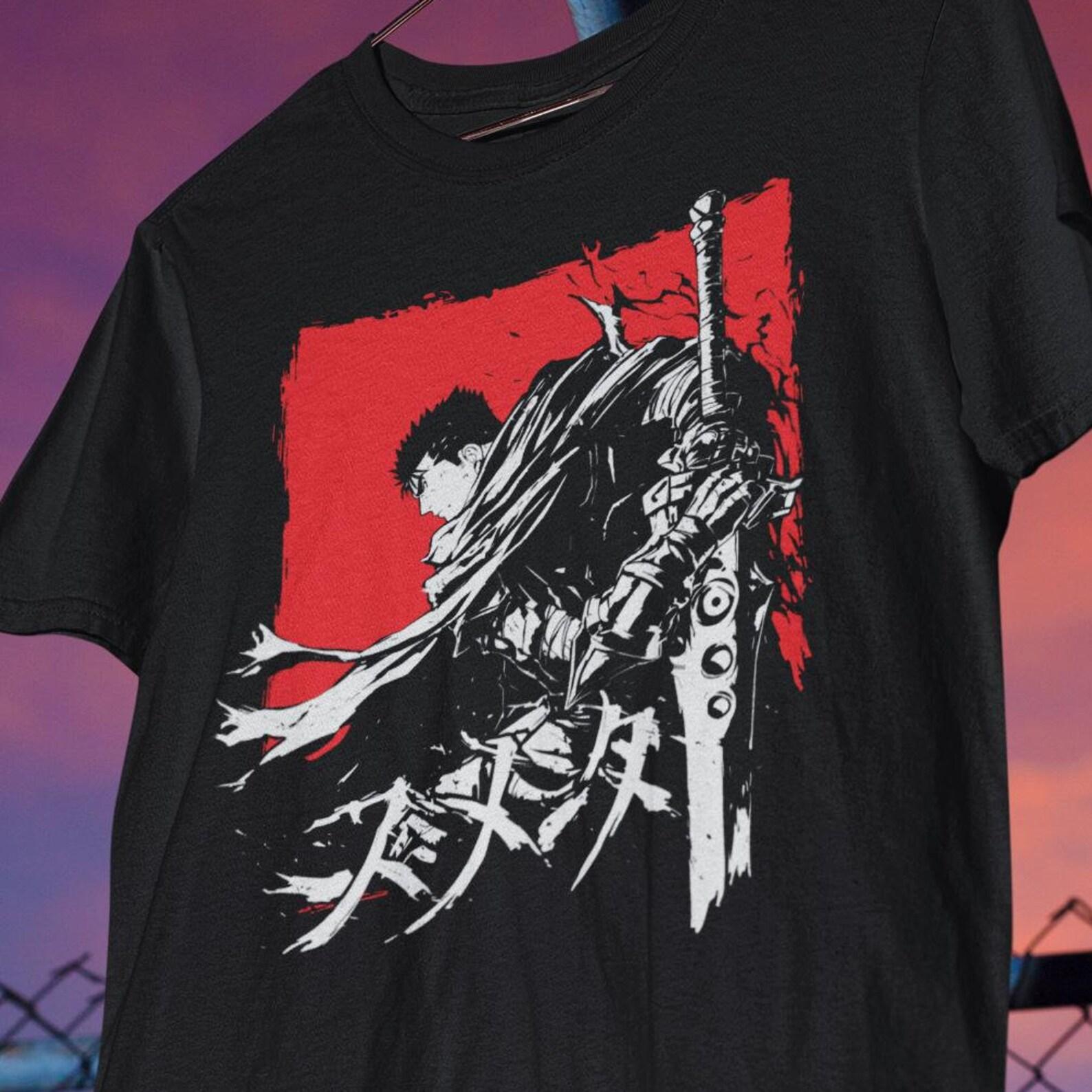 Berserk Guts Anime Shirt | Japanese Manga Graphic Tee S