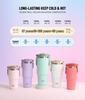 TYESO Stainless Steel Insulated Sports Water Bottle - Large Capacity, Handheld, Car-Friendly