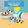 Anti-Tipping Fixed Hanging Dog Bowl Dog Cage Stainless Steel Drinking Bowl Pet Bowl Pet Supplies