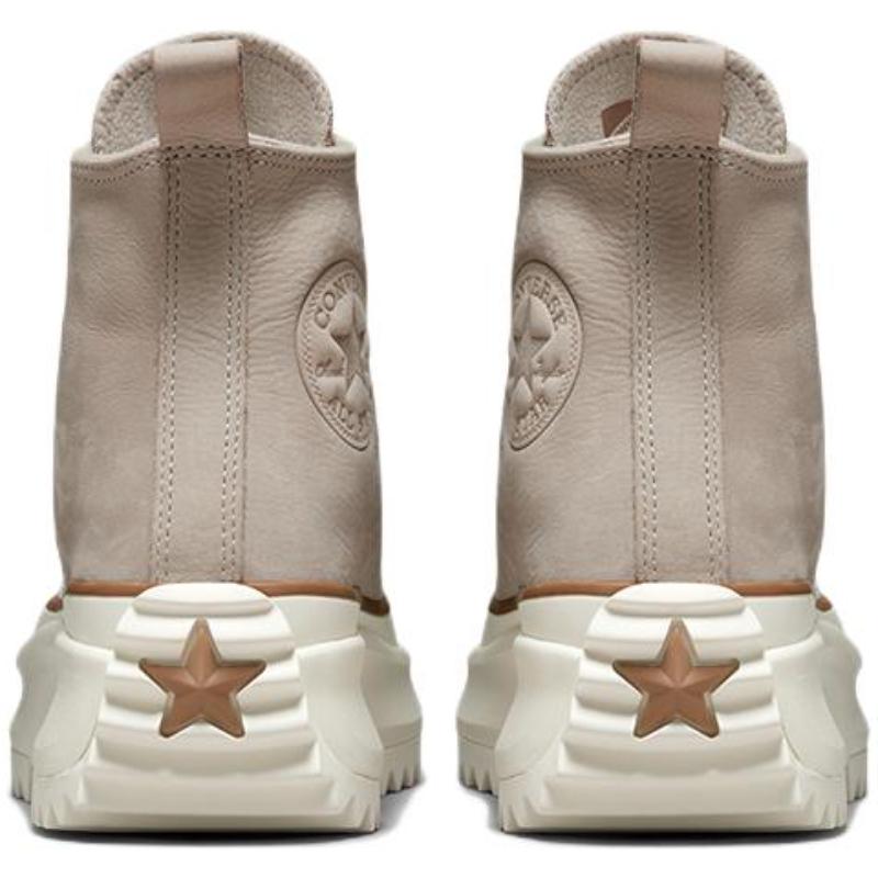Converse Run Star Hike Trendy Casual Non-Slip and Abrasion Resistant High-Top Board Shoes Unisex Khaki Color
