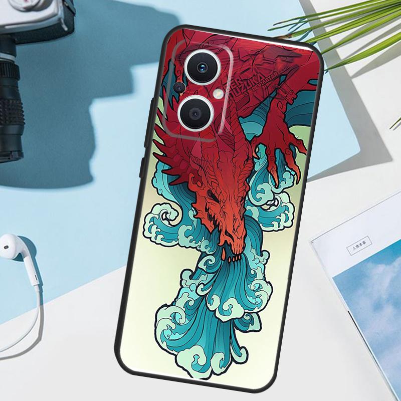 

Крутая арт-крышка с драконом для OPPO Reno 14 Pro 10 11 12 13 14F 13F 12F 11F 7 8 Lite OPPO Find X9 X6 X5 X8 Pro Чехол OPPO Reno8 Pro