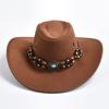 Vintage Big-Edge Western Cowboy Hüte für Männer Frauen Künstliche Wildleder Gentleman Cowgirl Jazz Hut Sombrero Hombre Cap