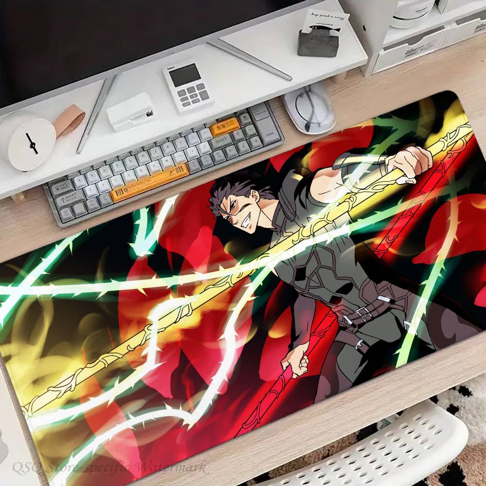 Lancer Anime Game F-fate Mousepad Non-slip Suitable For Office Computers Laptops E-sports Game Desk Mats XXL Keyboard